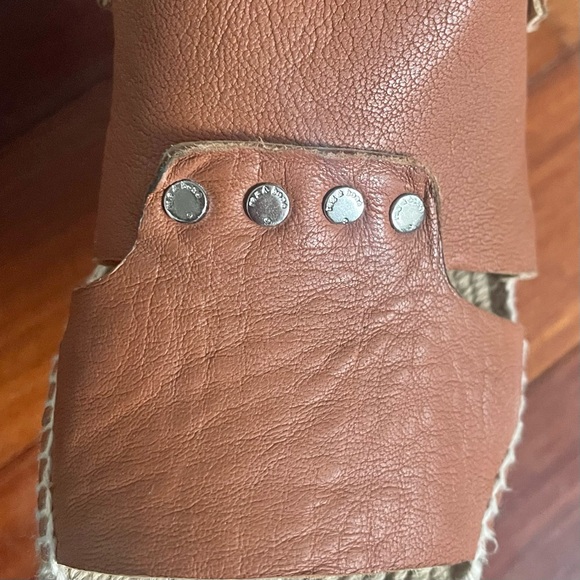 Rag & Bone Sayre Espadrille Wedge Sandals Leather Brown 6.5  37 Quiet Luxury - Picture 8 of 11